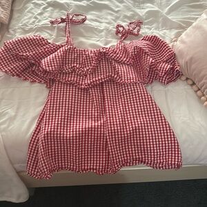 Plaid She+Sky blouse